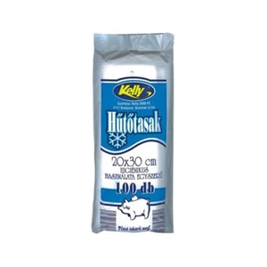 Uzsonnás nylon zacskó 20×30 cm (kb. 2 liter), 100 db/csomag, tömbösített – szendvics, pékáru és élelmiszer csomagolásához