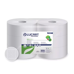 EcoLucart_812206 Lucart Eco 23 J közületi toalettpapír 2 rétegű 23 cm átmérő 165 m/tekercs 6 tekercs/karton