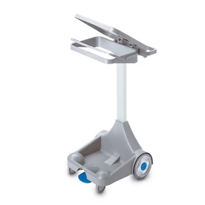 Hulladékgyűjtő kocsi fedeles pedállal 120 literes