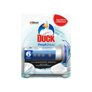 Duck Fresh Discs eukaliptusz WC frissítő – 36 ml zselés öblítő korong, tisztaság minden öblítésnél
