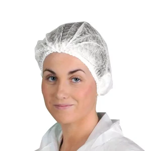 Egyszer használatos hajháló fehér – 100 db/csomag – eldobható hajvédő háló higiéniai használatra