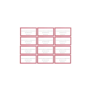 Füzetcímke ZÁTONYI 12db-os egyszínű 20 ív/csomag