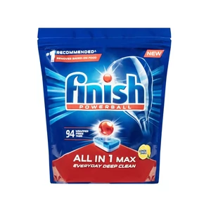 Finish All-in-1 Max Lemon mosogatógép tabletta, 80 darabos doboz, citrom illattal, erős tisztítóhatással