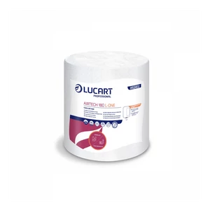 Kéztörlő 1 rétegű tekercses egyesével csomagolt 4 tekercs/karton Airtech 180 L-One Lucart_852402 hófehér