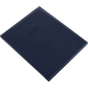 Határidőnapló heti beosztással, Bolero A/4S – kék műbőr borítóval, 20,8 × 25,7 cm