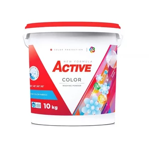 Active Color 10 kg mosópor színes ruhák rendszeres mosásához, erős folteltávolítással és színvédelemmel