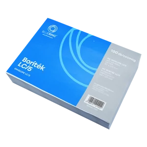 Bluering LC/5 boríték, 162×229 mm, fehér, bélésnyomott, öntapadó, 100 db/csomag