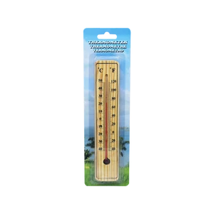 Fa hőmérő – fa házas szobahőmérő, beltéri hőmérséklet méréshez, Celsius skálával