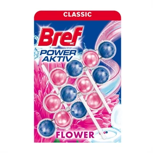Bref Power Aktiv Fresh Flower WC illatosító golyós, 3 × 50 g kiszerelés