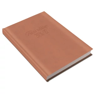 Tanítói zsebkönyv A5, műbőr 145mmx205mm, fehér lapokkal púder 2026/2027 Realsystem