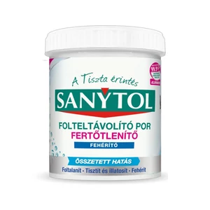 Sanytol fertőtlenítő mosószeradalék por fehér ruhához 450 g – higiéniai fertőtlenítés mosógépben
