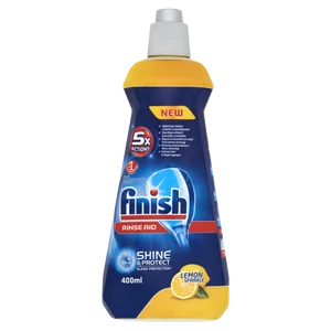 Finish citromos gépi öblítő 400 ml – mosogatógéphez, foltos száradás csökkentésére és csillogó edényekhez