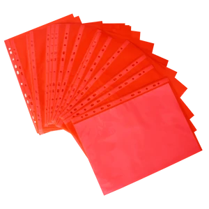 Genotherm lefűzhető A4, 50 micron, 25 db/csomag, piros