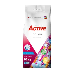 Active Color mosópor 10 kg, színes ruhákhoz, 130 mosásra elegendő kiszerelés