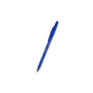 Finoman író, 0,7 mm-es heggyel rendelkező Zebra B1000 kupakos kék golyóstoll kék írásszínnel, kényelmes mindennapi használatra
