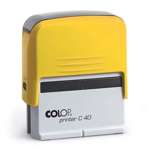Bélyegző C40 Colop citromsárga ház/fekete párna