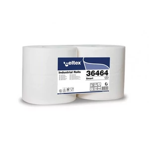 Celtex ipari törlőpapír, 2 rétegű, fehér, 800 lapos tekercs, 240 méter hosszú, 2 db-os csomag