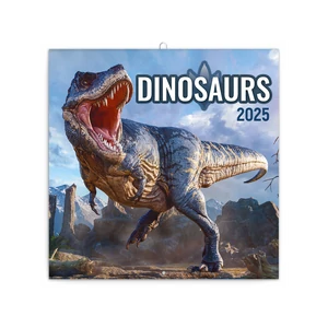 Falinaptár képes lemeznaptár 300x300mm, Dinosaurs Realsystem 2025.