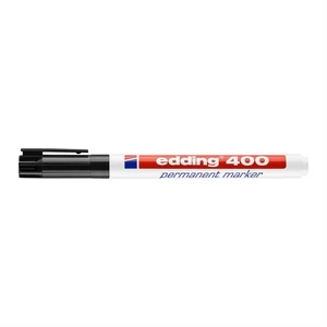 Alkoholos marker 1 mm, kerek hegyű, Edding 400 fekete
