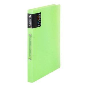 Gyűrűskönyv A4, 2 gyűrűs 2cm gerinc PP,  Karton P+P Opaline zöld