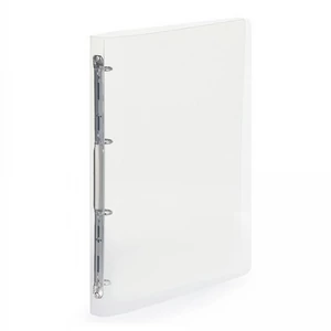 Gyűrűskönyv A4, 4 gyűrűs 2cm gerinc áttetsző PP, Karton P+P Lines transzparens