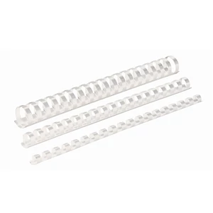 Spirál műanyag, 8mm, 21-40lap, 100 db/doboz, Fellowes® fehér