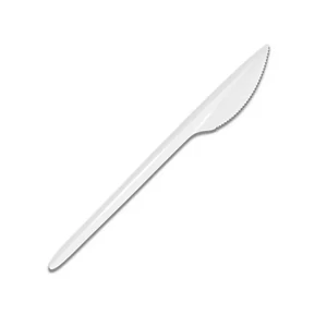 Kés újrahasználható PS műanyag 50 db/csomag fehér