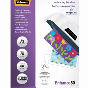 Fellowes A3 lamináló fólia 80 mikron fényes 25 db doboz