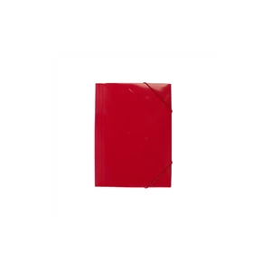 Gumis mappa A4, 400g. karton EVOffice piros