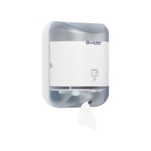 Adagoló toalettpapírhoz műanyag L-One Mini Lucart_892288W áttetsző fehér/fehér