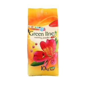 Green Line 10 kg-os mosópor színes ruhákhoz, nagy kiszerelés, hatékony tisztítás és színvédelem