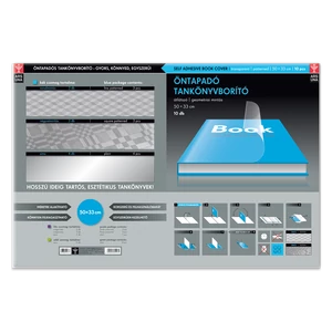 Tankönyvborító öntapadó, 50x33cm, 10 ív/csomag, Ars Una, geometrikus
