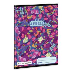 Füzet iskolai A5, 32lap, kockás 27-32 Ars Una JUNGLE (5259) 23 10db/csomag