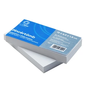Bluering pincértömb, sima lap, 13 × 6,5 × 1,5 cm, ragasztott kivitel – 2 tömb/csomag