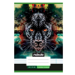 Füzet, A5, 4. osztályos vonalas, 21-32, Vagány minták, II., 16 db/csomag Nebulo