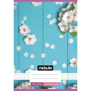 Füzet, A5, 4. osztályos vonalas, 21-32, Cuki minták, I., 16 db/csomag Nebulo