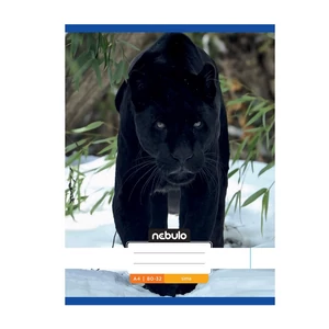 Füzet, A4, sima, 80-32, Állatos minták, 12 db/csomag Nebulo