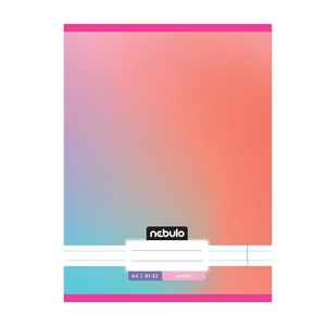 Füzet, A4, vonalas, 81-32, Monochrome és Gradient minták I., 12 db/csomag Nebulo