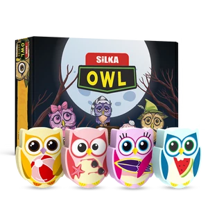 Radír, bagoly, 36 db/display, Silka