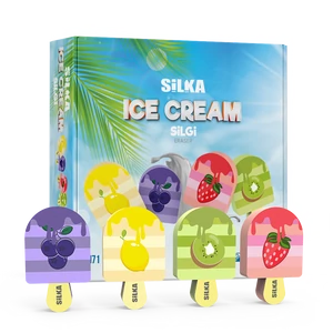 Radír, jégkrém, 36 db/display, Silka