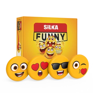 Radír, smile-nagy, 36 db/display, Silka