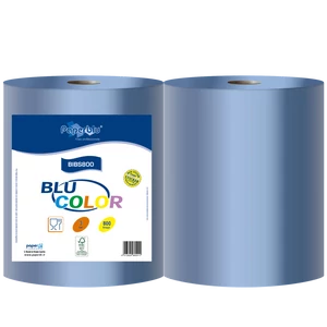 Blu-Color BIBS800 3 rétegű kék kéztörlő tekercs, 100% cellulóz