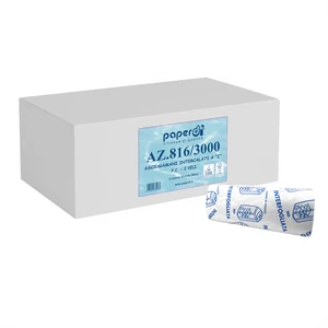 Fehér Z-hajtogatású kéztörlő – Paperdi – 100% cellulóz – mosdókba és üzemi környezetbe