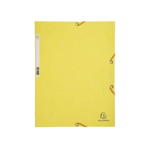 Gumis mappa karton  prespán A/4 Exacompta citromsárga