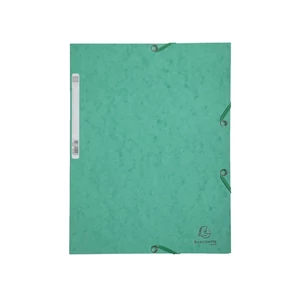 Gumis mappa karton  prespán A/4 Exacompta zöld
