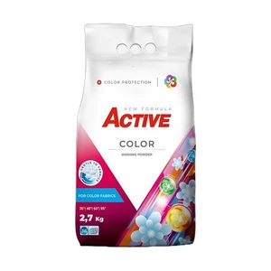 Mosópor 2,7 kg (36 mosás) zsákos színes ruhákhoz Active Color