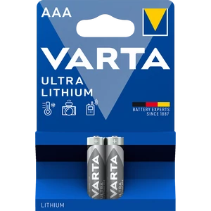 Elem AAA mikro LR03 2 db/csomag, Varta Ultra Lithium