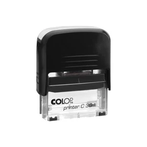 Colop C30 bélyegző – fekete tintapárna – hivatalos dokumentumok, iratok pecsételéséhez