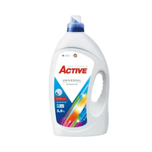 Színes ruhákhoz való Active Color mosógél 5,8 literes kiszerelésben