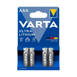 Elem AAA ceruza LR03 4 db/csomag, Varta Ultra Lithium